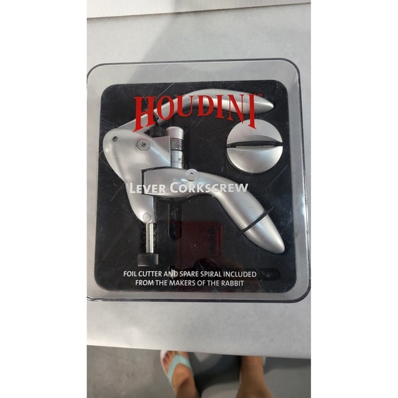 Houdini‎ Lever Corkscrew Wine Opener Foil Cutter Spare Spiral Bar Tool - Picture 2 of 9